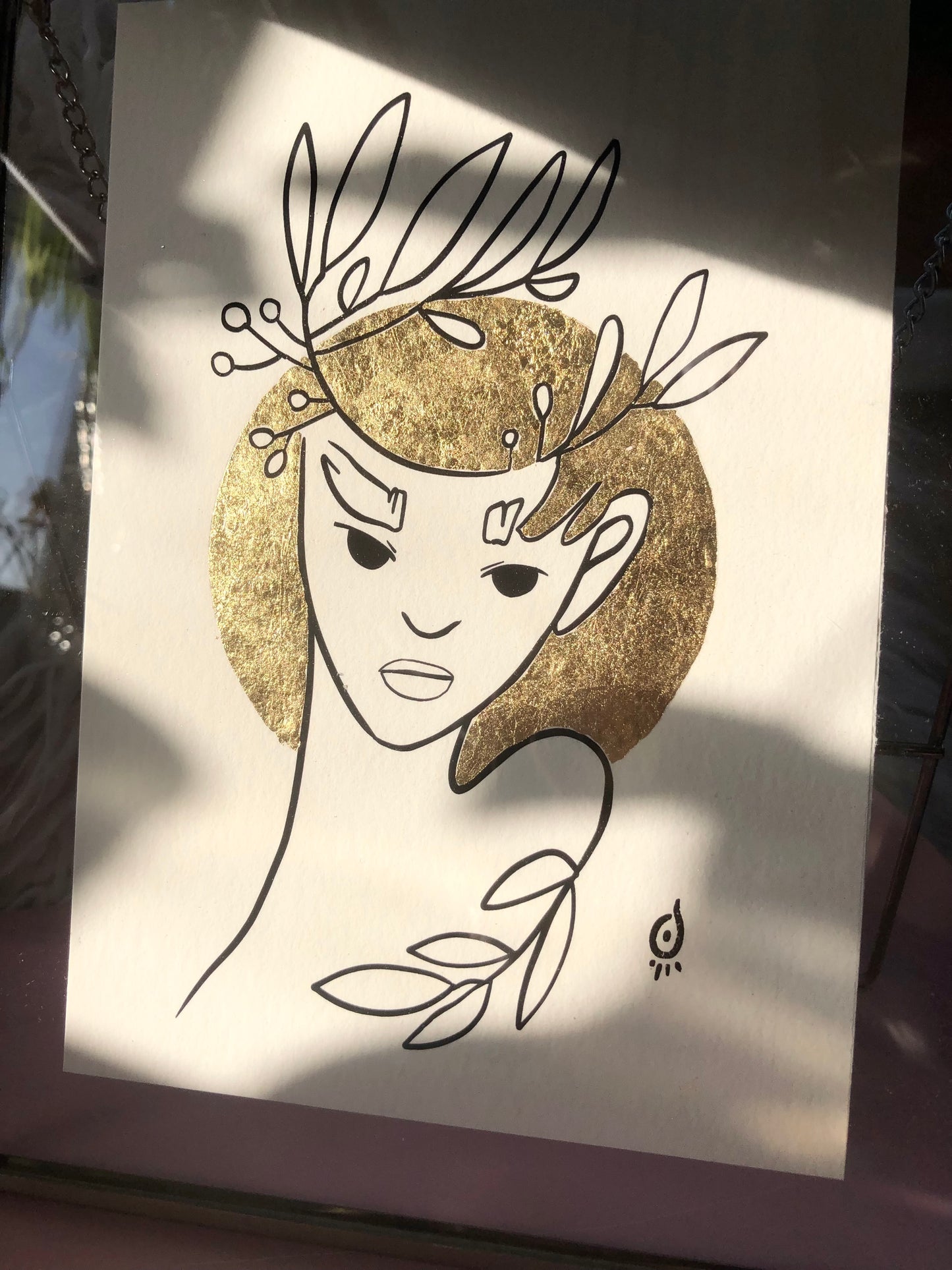 „Golden Soul", 21 x 29,7 cm, Print mit Blattgold; verfügbar