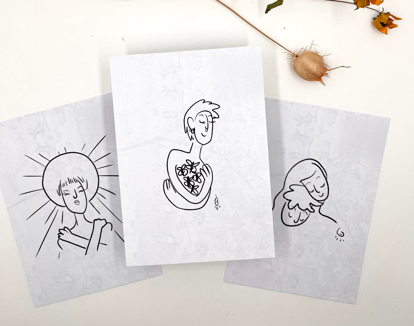 Postkarte: "Geschwisterliebe" 10,5 x 14,8 cm