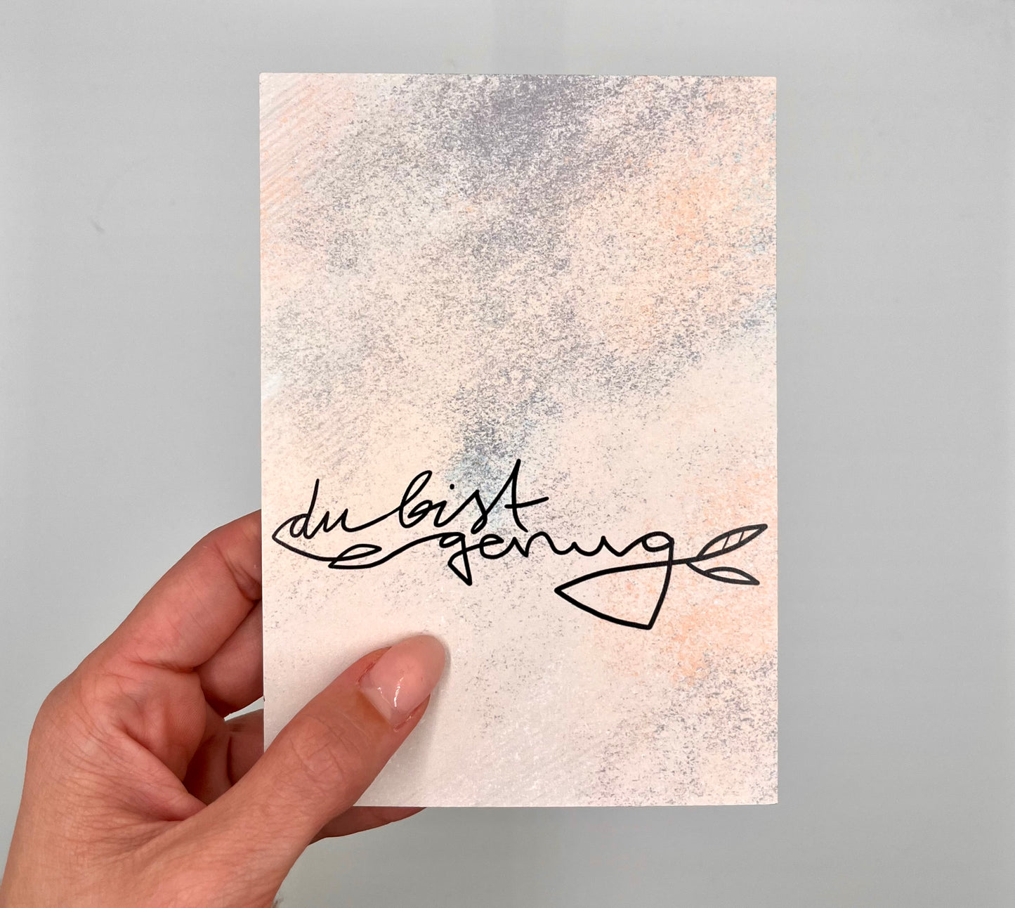 Mantra-Postkarte: "Du bist genug" 10,5 x 14,8 cm