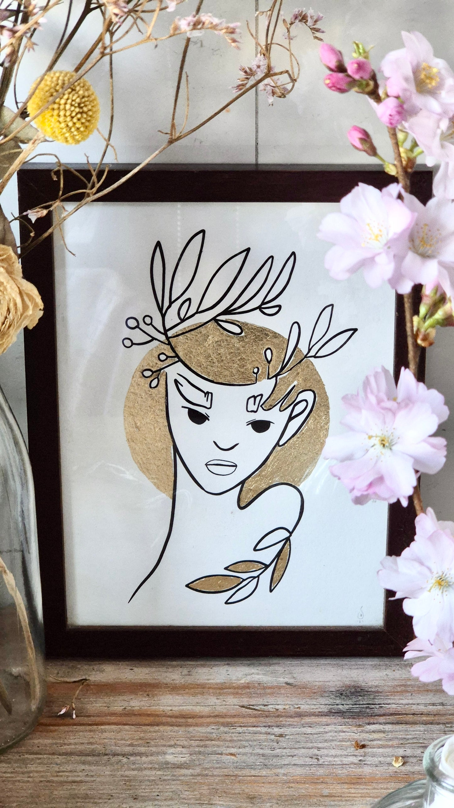 „Golden Soul", 21 x 29,7 cm, Print mit Blattgold; verfügbar