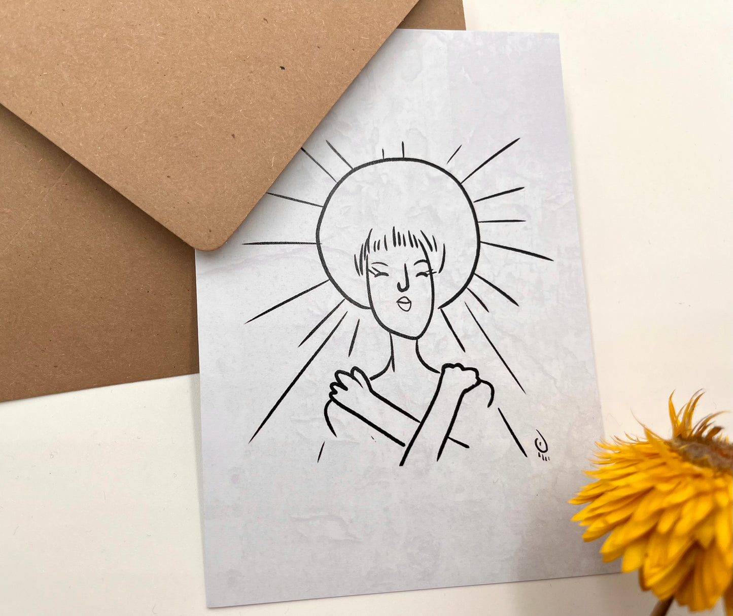 Postkarte: "Sunny mind" 10,5 x 14,8 cm