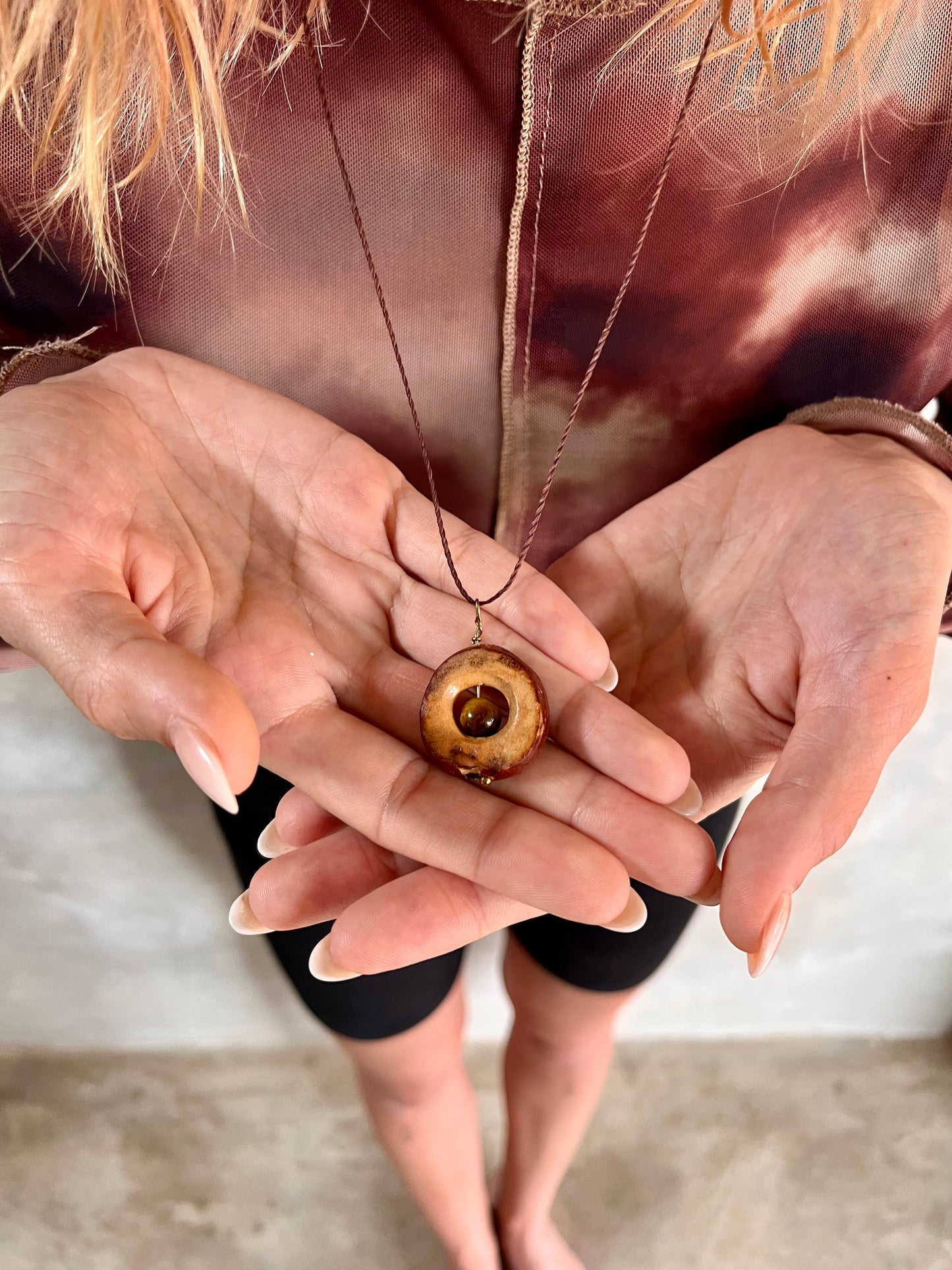 Halskette: Tiger Eye