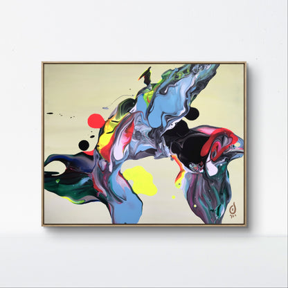 "Colour Clouds", 40x50 cm, Acryl auf Leinwand