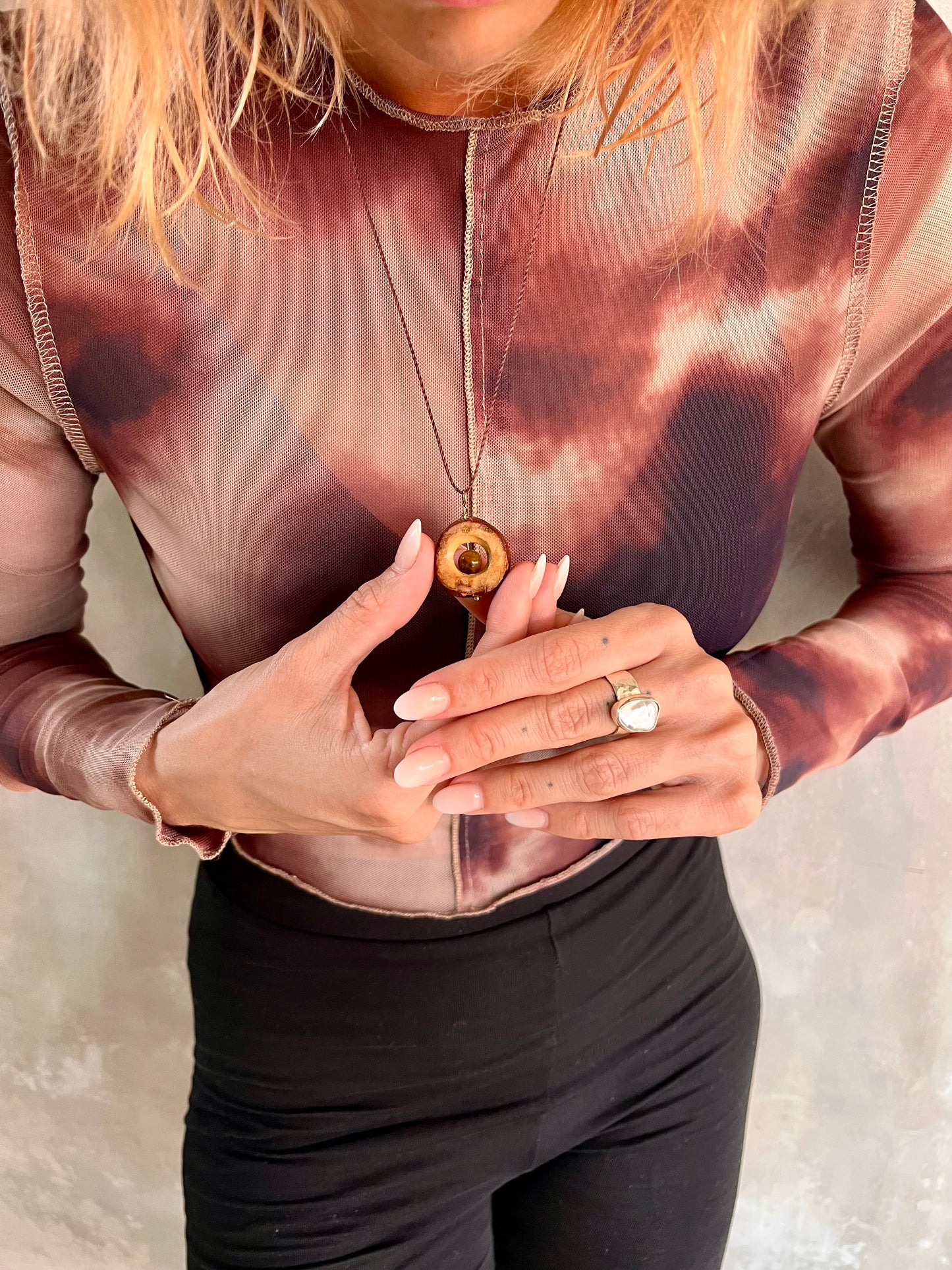 Halskette: Tiger Eye