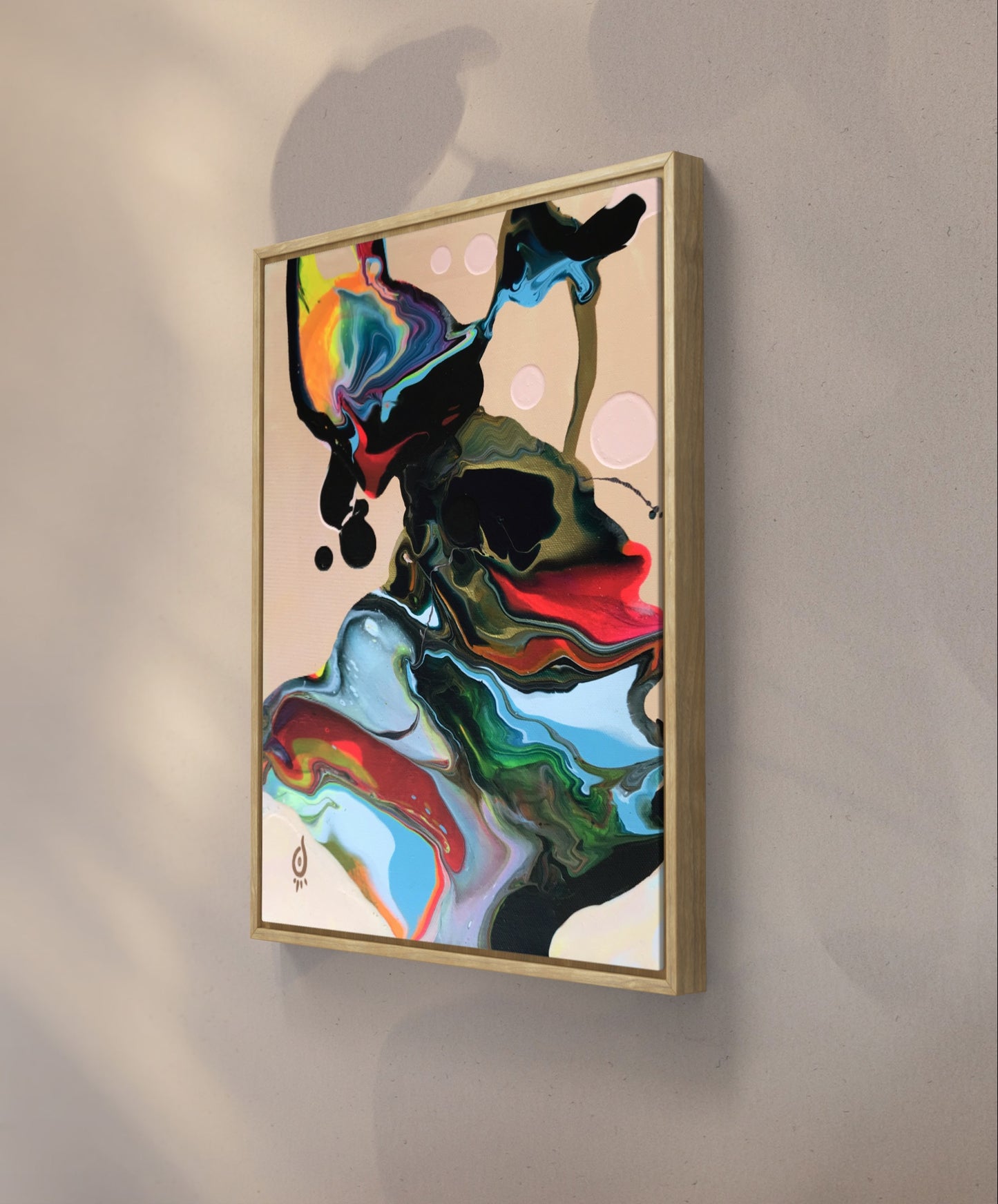 "Rainbow Wave" 30x40 cm, Acryl auf Leinwand; verfügbar