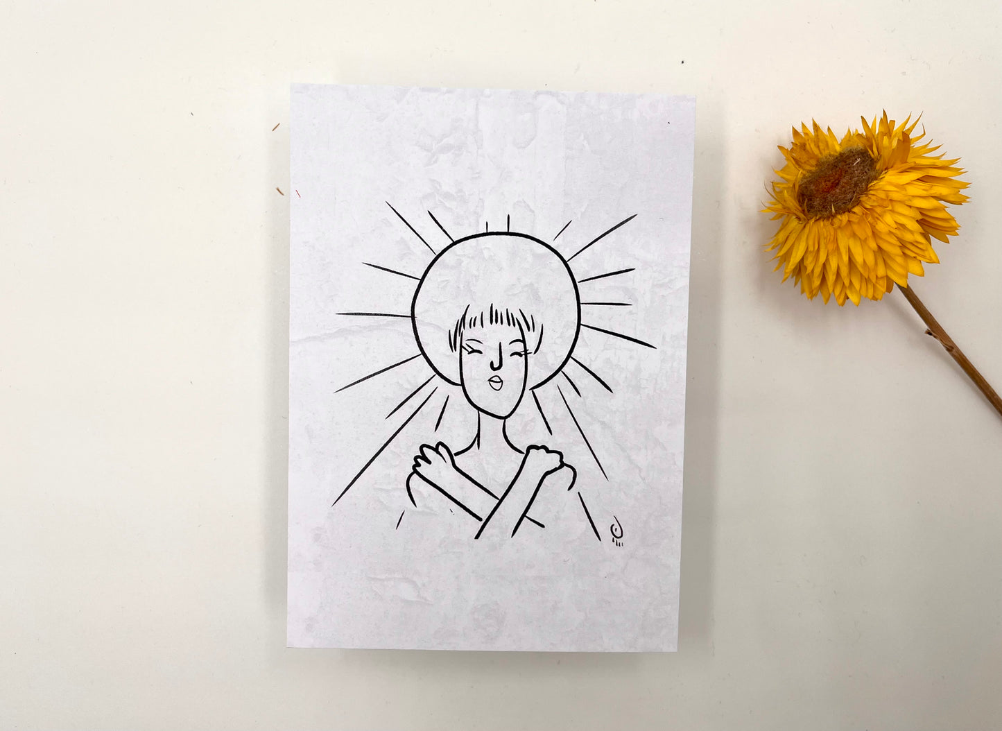 Postkarte: "Sunny mind" 10,5 x 14,8 cm