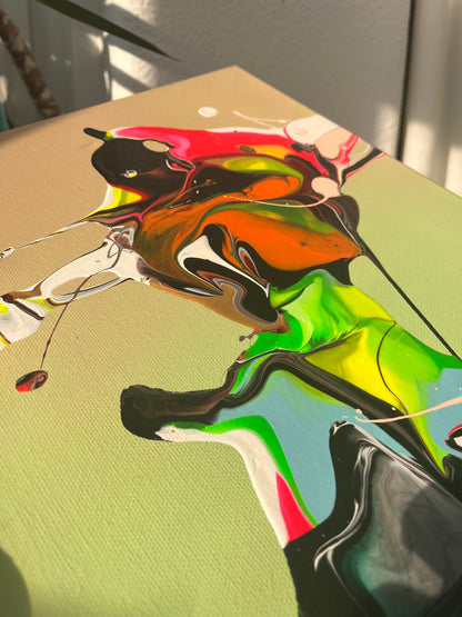 "Hold on" 30x40 cm, Acryl auf Leinwand; verfügbar