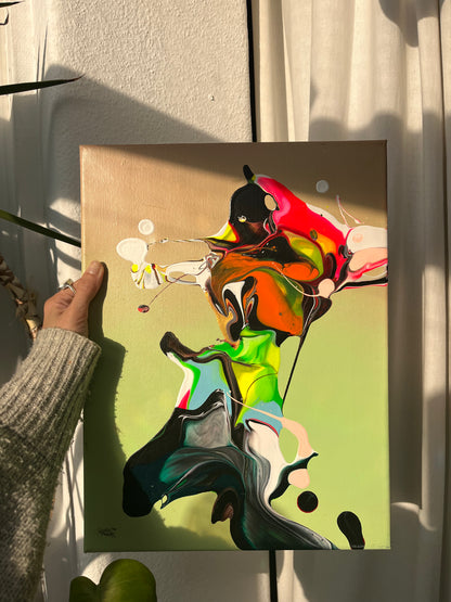 "Hold on" 30x40 cm, Acryl auf Leinwand; verfügbar